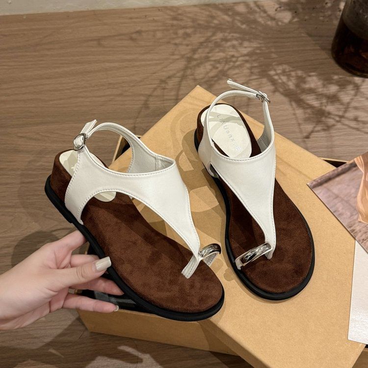 Sandals Wedge Loop Toe