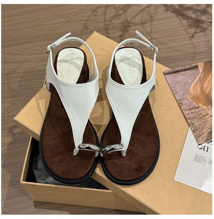 Sandals Wedge Loop Toe