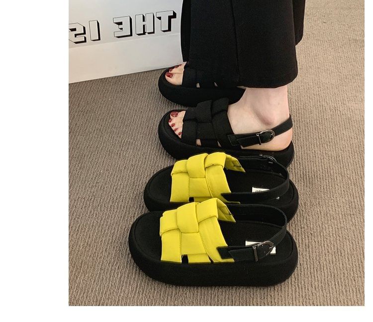 Platform Woven Sandals
