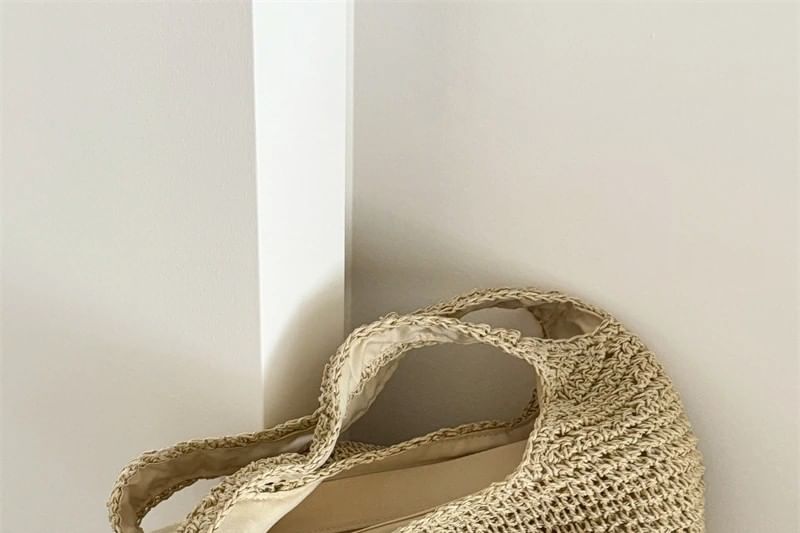 Tote Plain Bag Straw