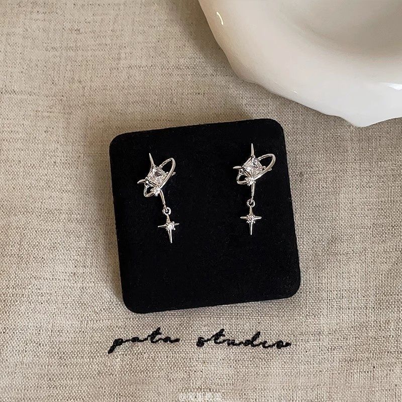 CZ Star Drop Earring