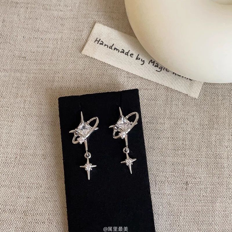 CZ Star Drop Earring