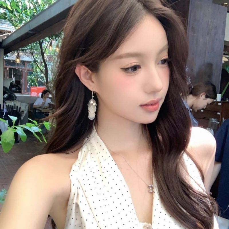 Dangle Disc Shell Earring Hook