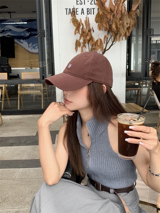 Cap Baseball Lettering Embroidered