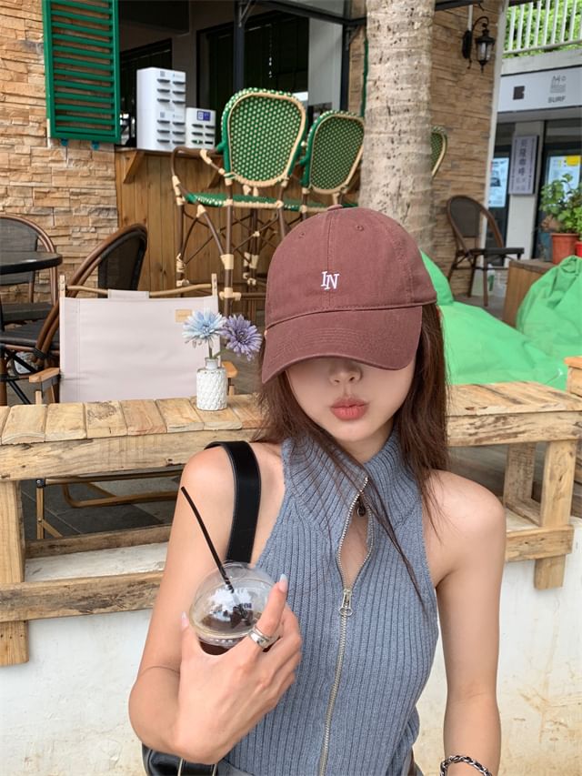 Cap Baseball Lettering Embroidered