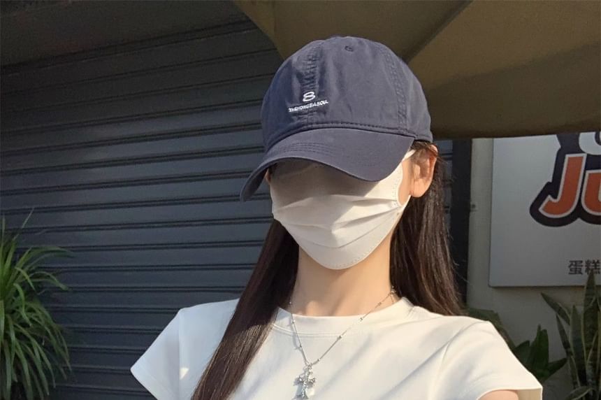 Plain Round-Neck Short-Sleeved T-Shirt