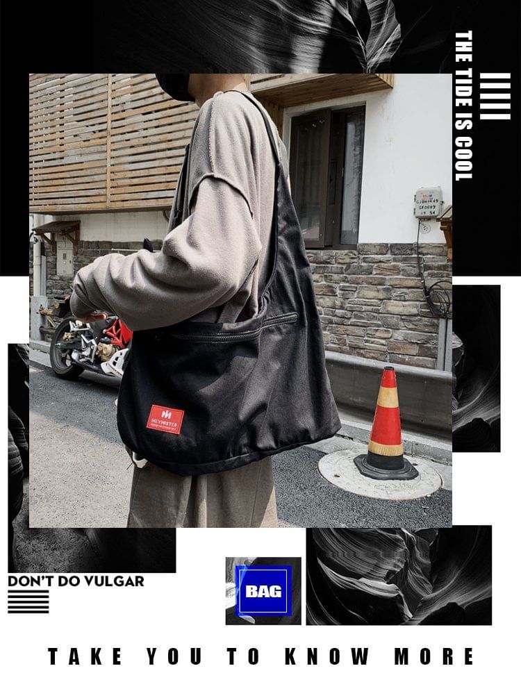 Messenger Tag Lettering Bag