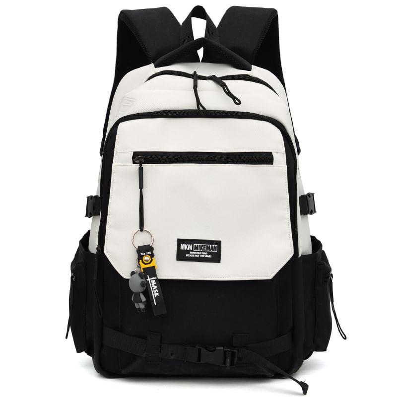 Flap Charm Lettering Bag Backpack / Set