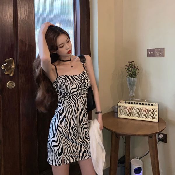 Spaghetti Strap Mini Bodycon Dress