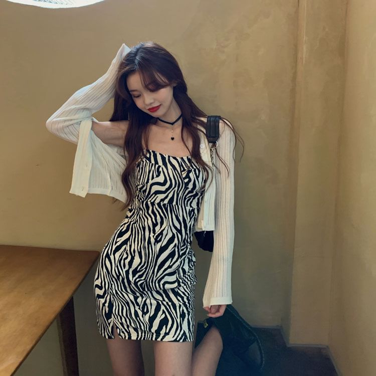 Spaghetti Strap Mini Bodycon Dress