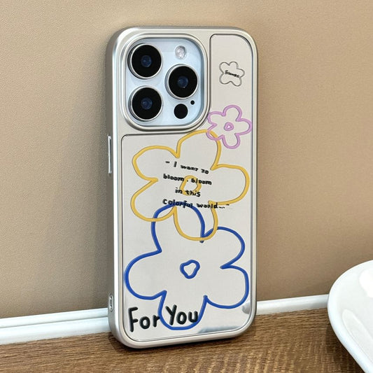 Floral Mirrored Phone Case