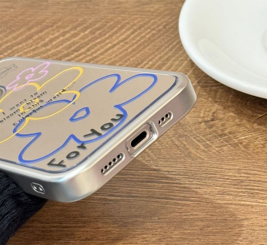 Floral Mirrored Phone Case