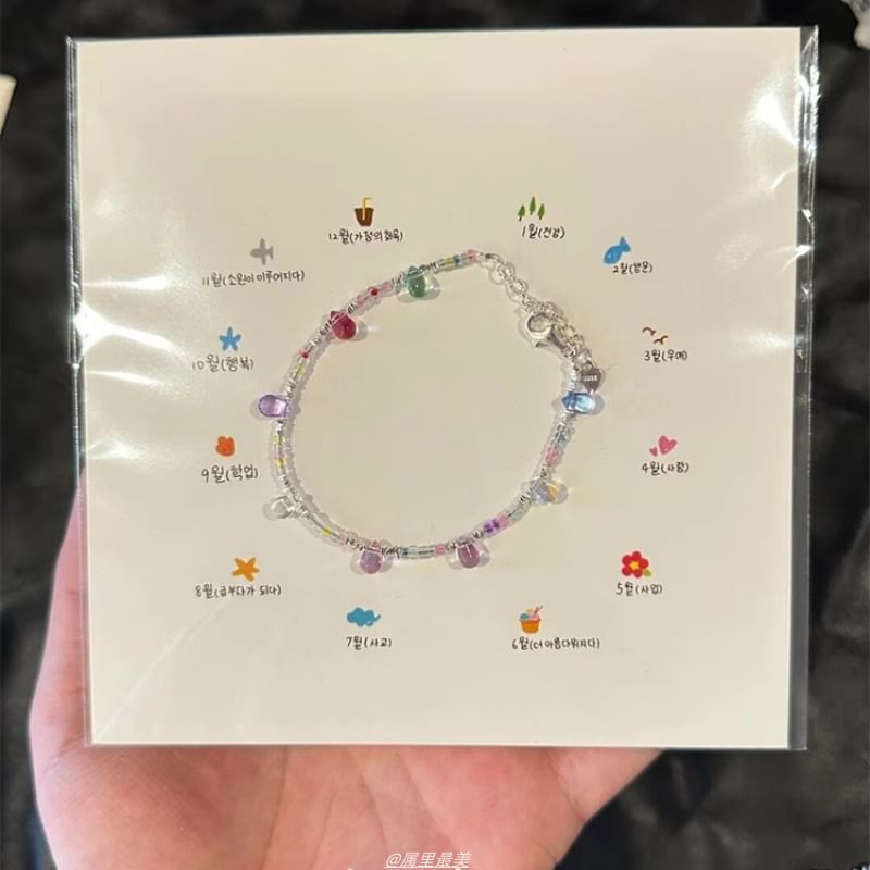 Faux Crystal Bracelet Beaded