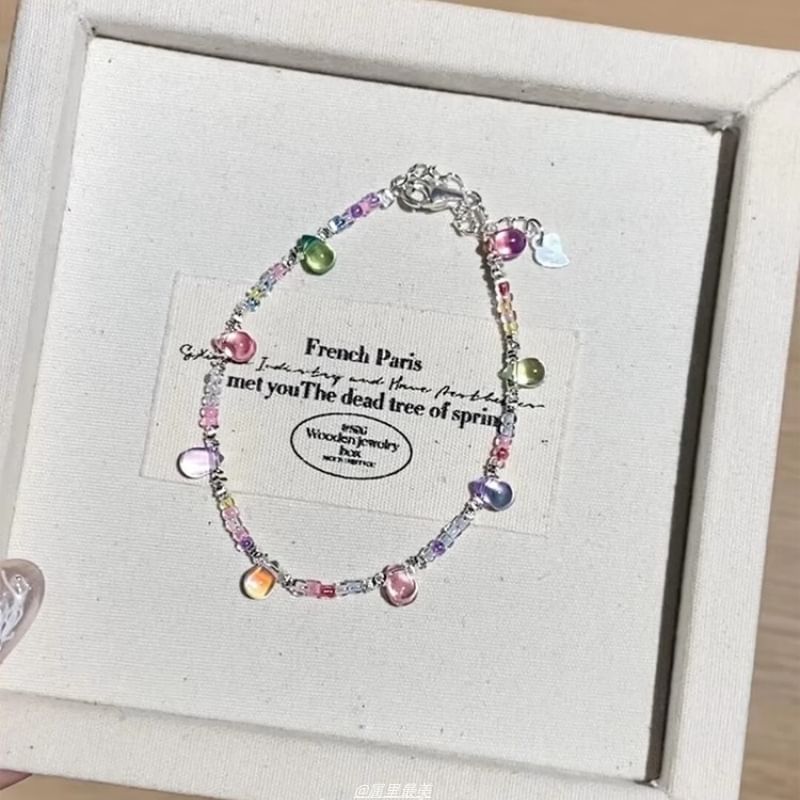 Faux Crystal Bracelet Beaded