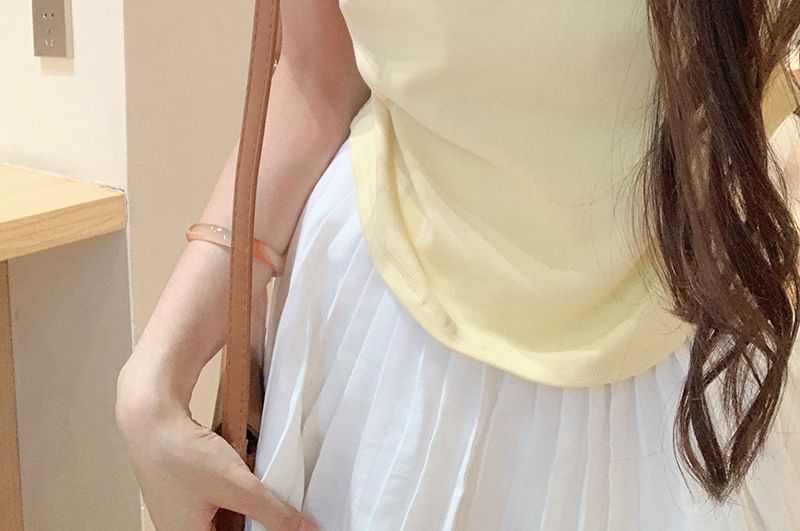 T-Shirt Embroidered Crop Crewneck Short-Sleeve