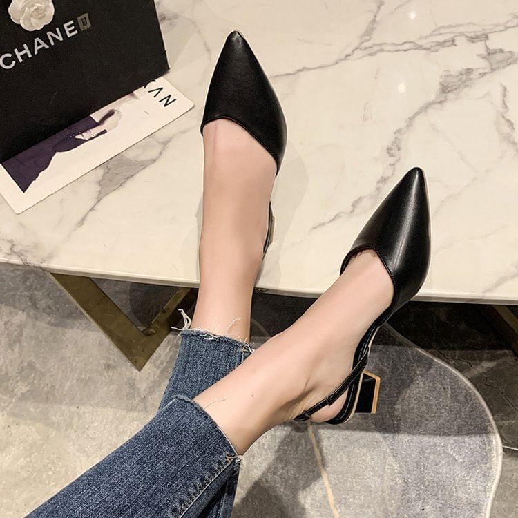 Pumps Pointed Toe Slingback