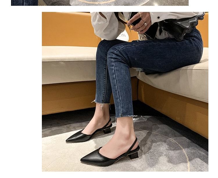 Pumps Pointed Toe Slingback