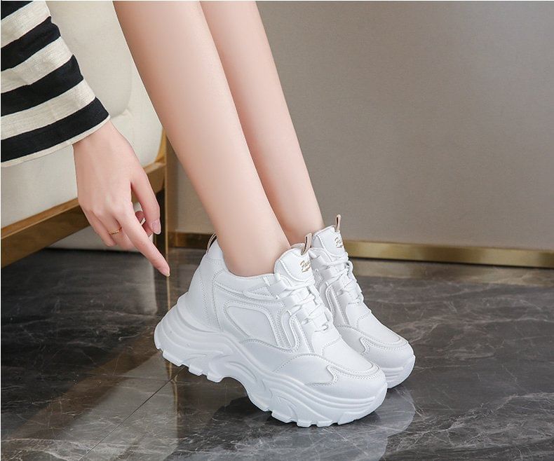 Sneakers Platform Panel Hidden Wedge