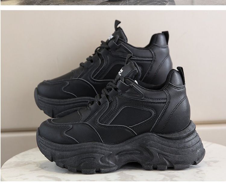 Sneakers Platform Panel Hidden Wedge