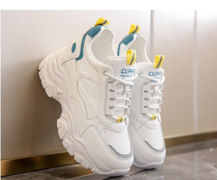 Sneakers Wedge Hidden Platform Panel