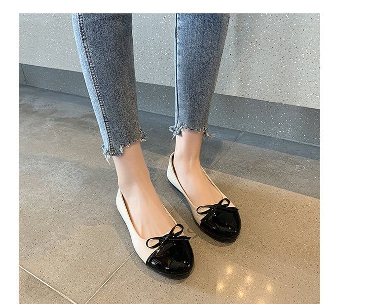 Flats Toe Cap Bow