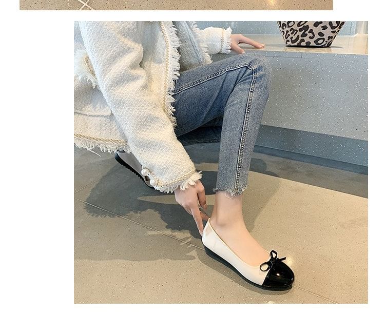 Flats Toe Cap Bow
