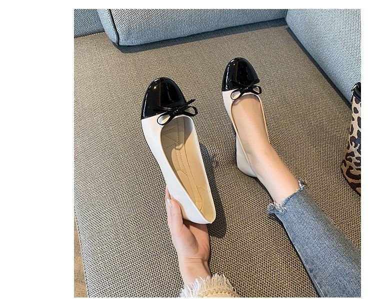 Flats Toe Cap Bow