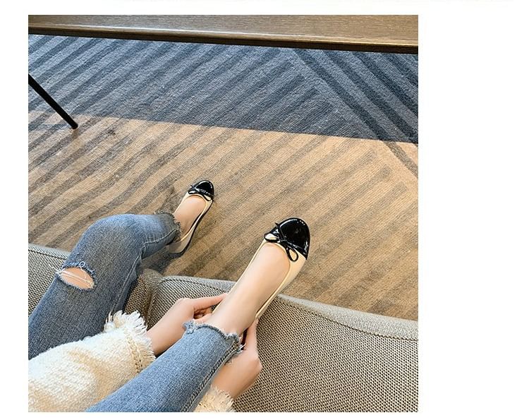 Flats Toe Cap Bow
