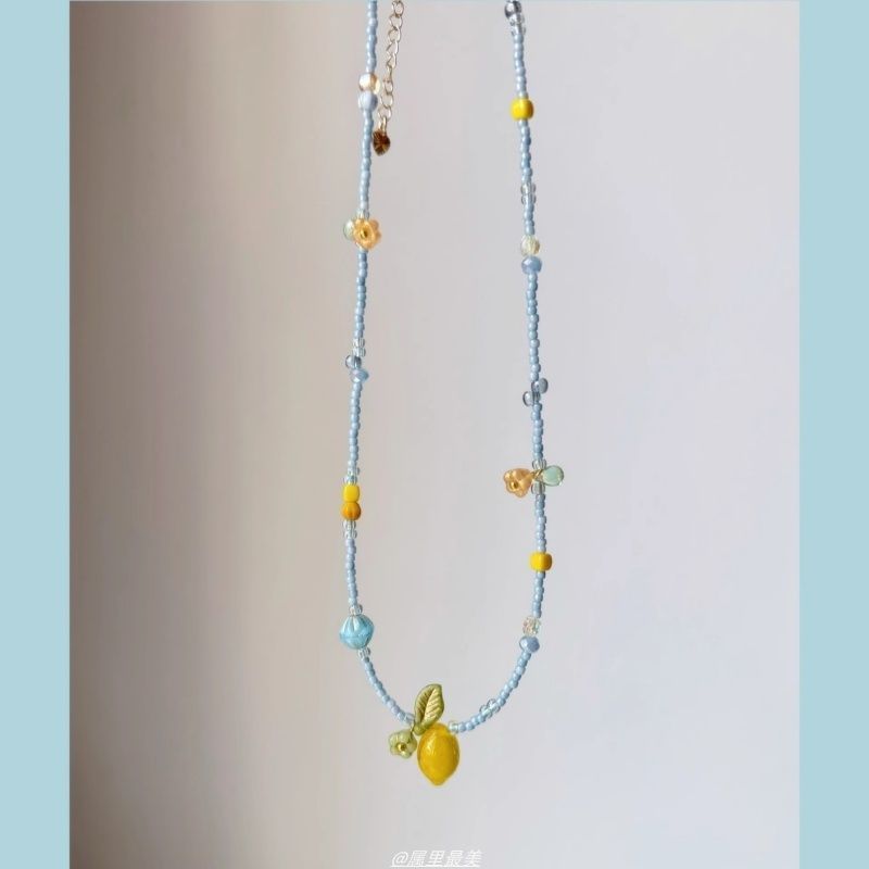 Lemon Necklace Pendant Bead