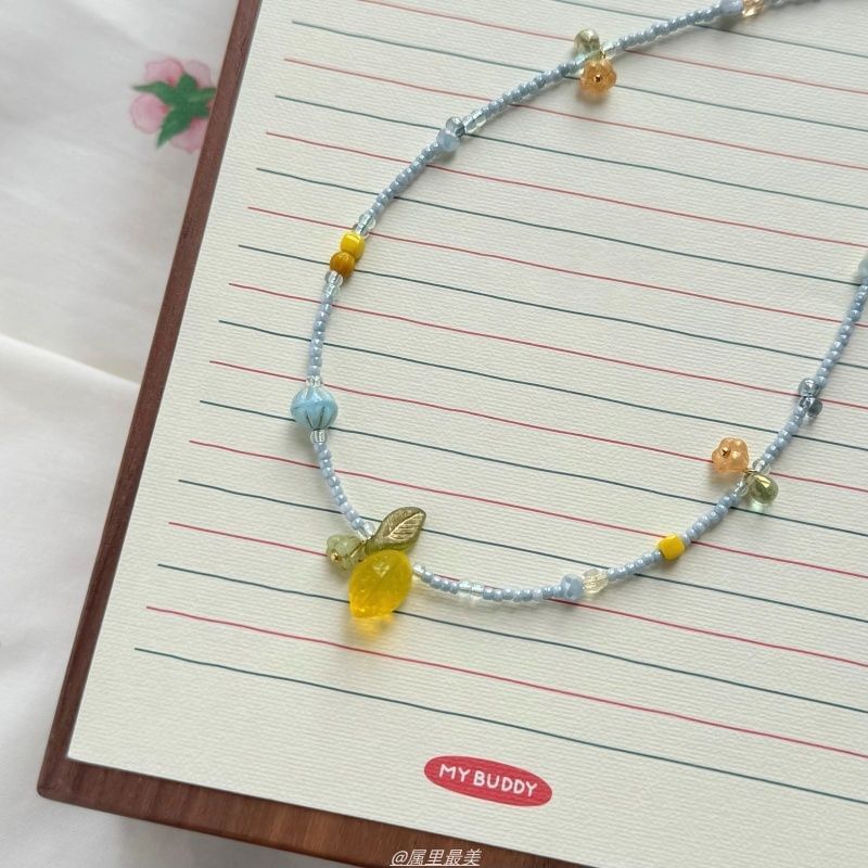 Lemon Necklace Pendant Bead