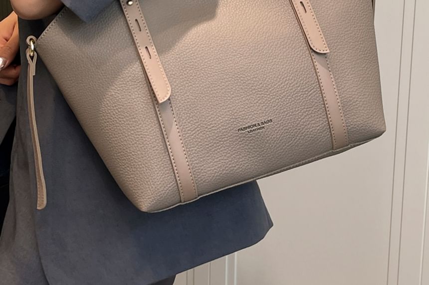 Leather Bag Faux Tote