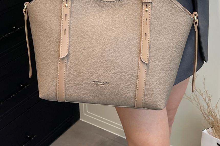 Leather Bag Faux Tote