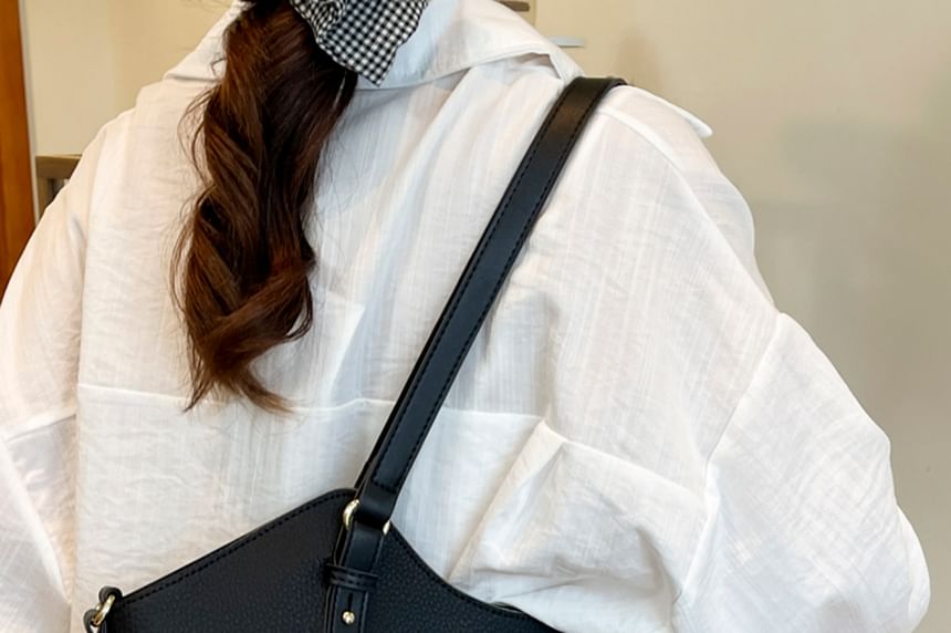 Leather Bag Faux Tote