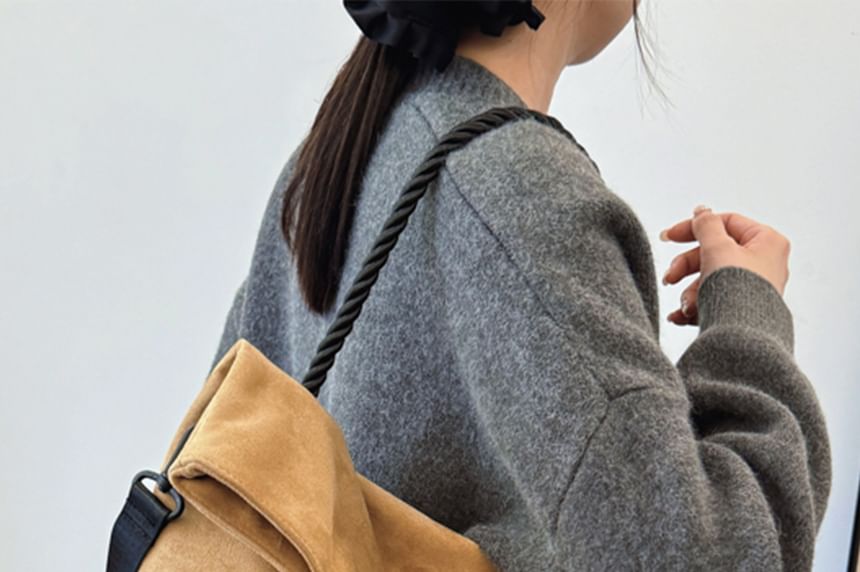 Bag Suede Faux Tone Two Tote