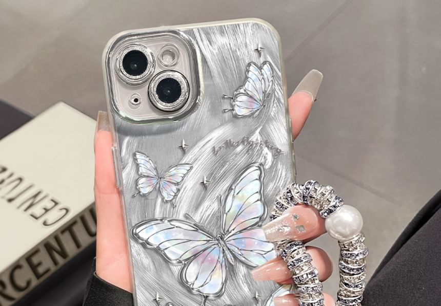 Butterfly Phone Case with Strap