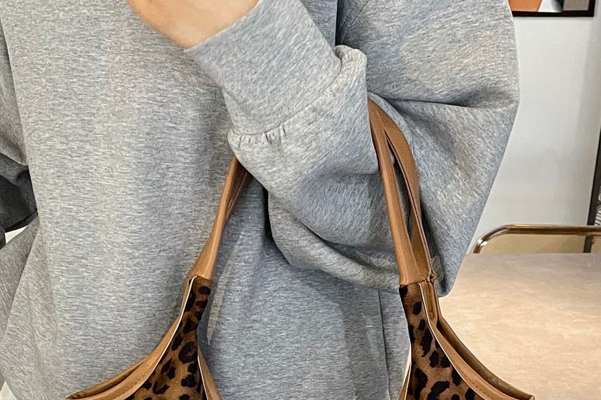 Bag Bow Leopard Print Tote