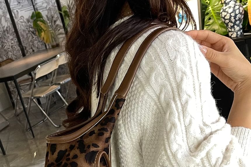 Bag Bow Leopard Print Tote
