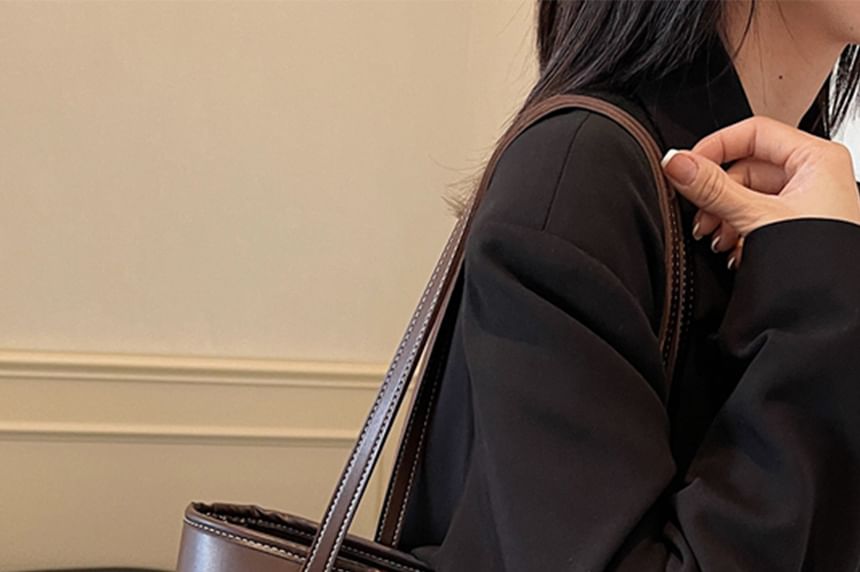 Faux Bag Tote Leather