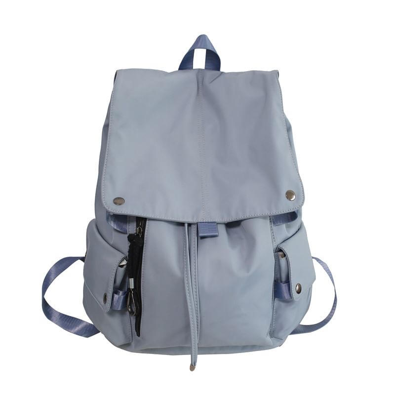 Backpack Drawstring Plain Nylon