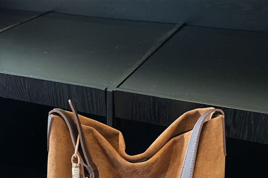 Bag Faux Tote Suede