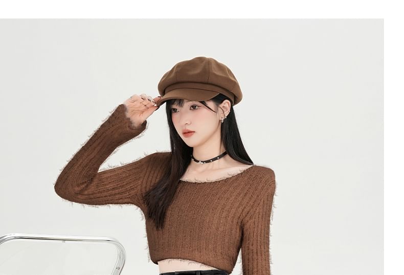 Plain Mini A-Line Skirt - High Rise
