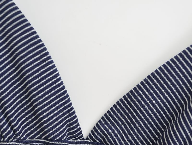 Striped V-Neck Spaghetti Strap Cami