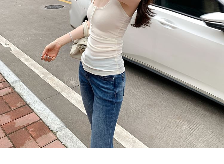 Plain Sheer Open Back Halter Slim Fit Top