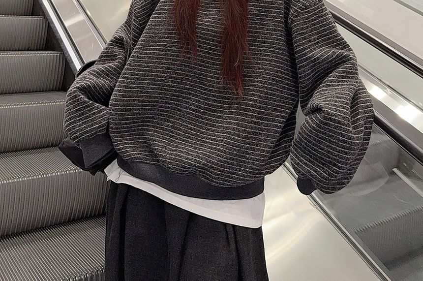 Striped Crewneck Pullover