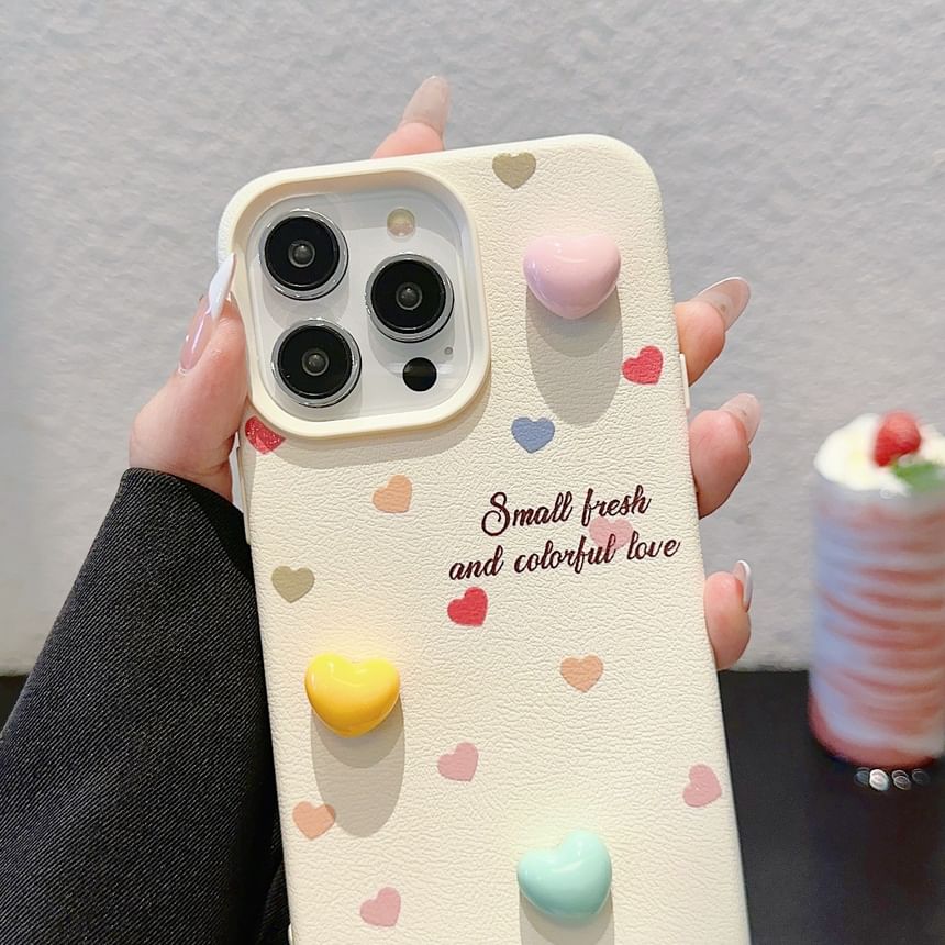 Floral / Heart / Bead Phone Case