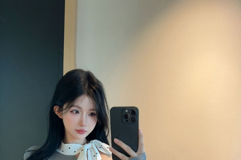 Long-Sleeve Off Shoulder Asymmetrical Lace Trim Tee