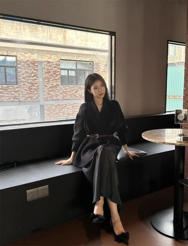 Asymmetrical Open Front Cardigan