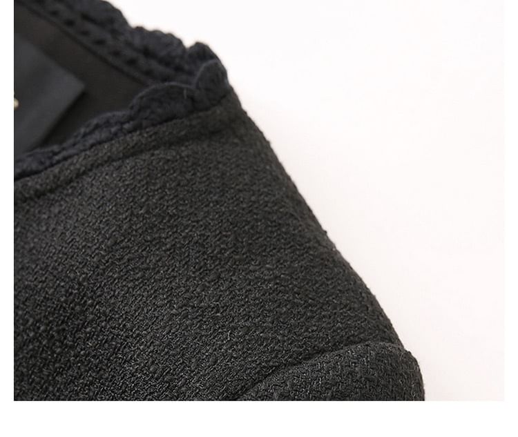 Plain Bow Pocket Detail Single-Breasted Jacket