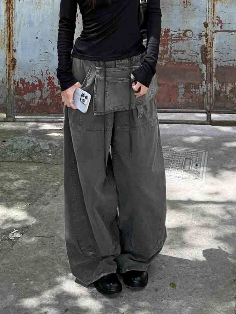 High Rise Baggy Cargo Pants