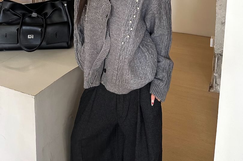 Beaded Embellished Cardigan